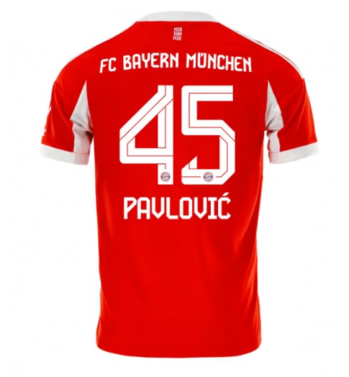 Bayern Munich Aleksandar Pavlovic #45 Hjemmedrakt 2025-26 Korte ermer Bayern Munich Aleksandar Pavlovic #45 Hjemmedrakt 2025-26 Korte ermer